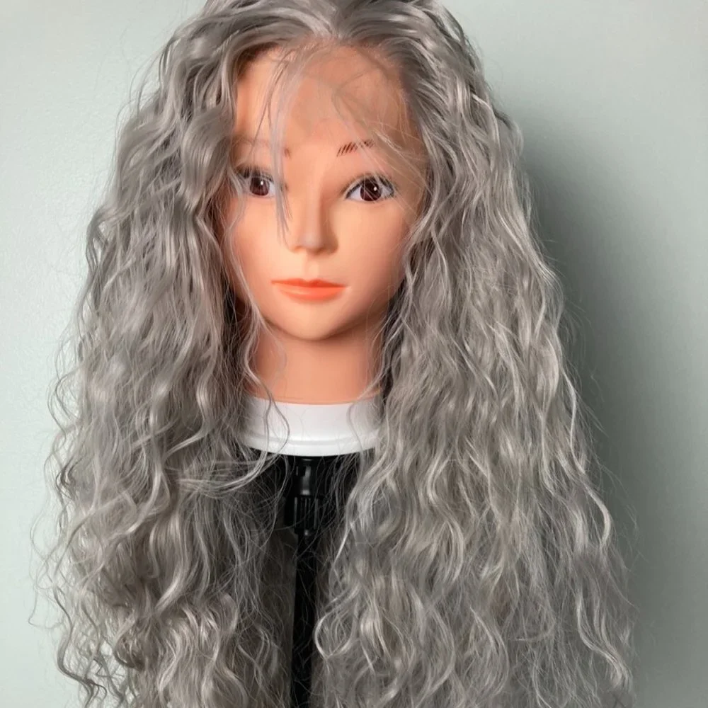 Gray Wig Grey Lace Front Wig